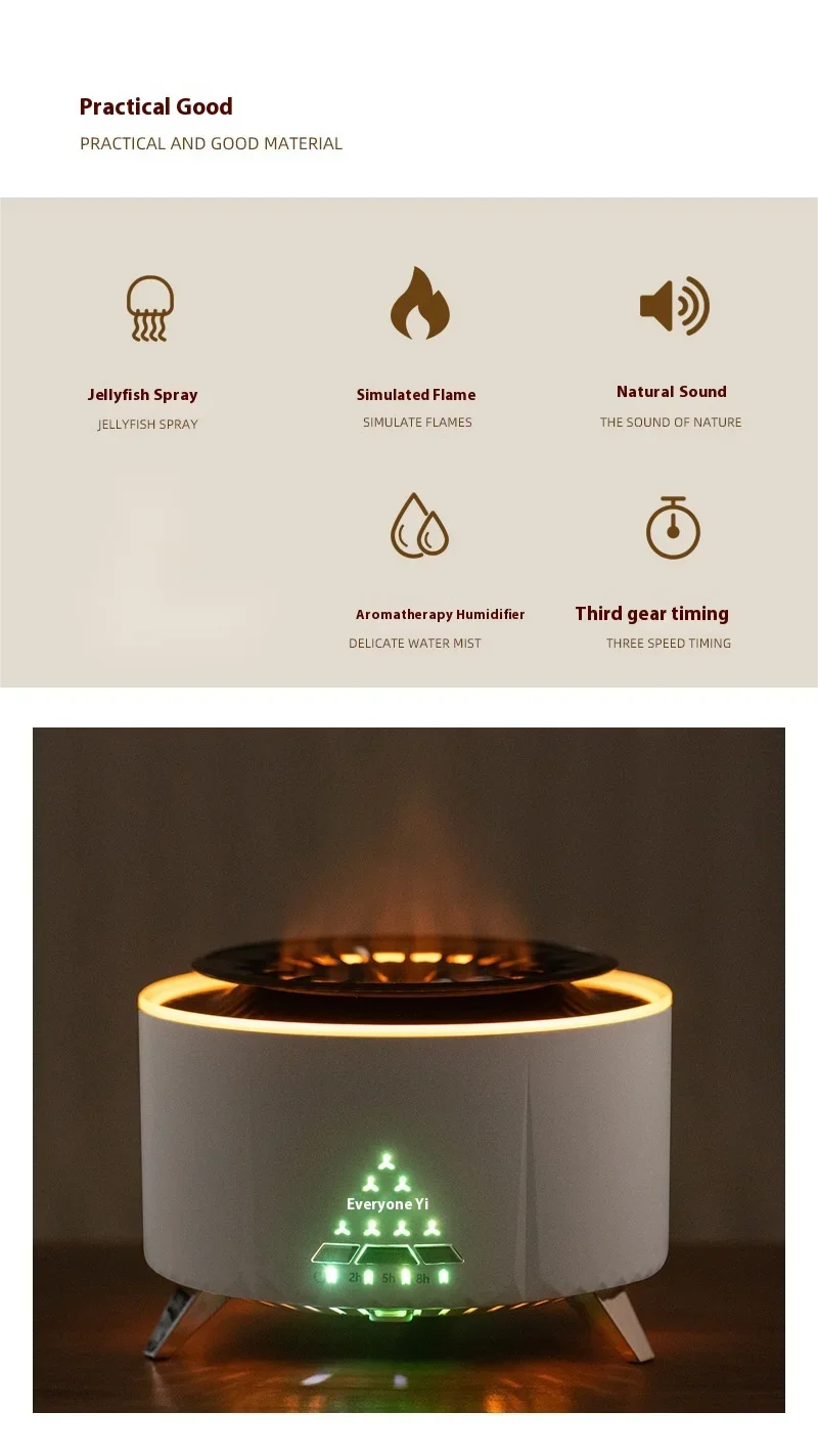 CowLost | product_id-white-noise-volcanic-lava-aromatherapy-humidifier-with-jellyfish-smoke-ring-for-relaxation |7