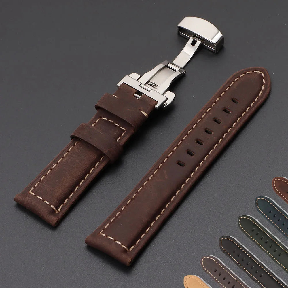 CowLost | watch-bands-product_id-genuine-calfskin-leather-watchbands-with-butterfly-buckle-20-26mm-replacement-strap |1