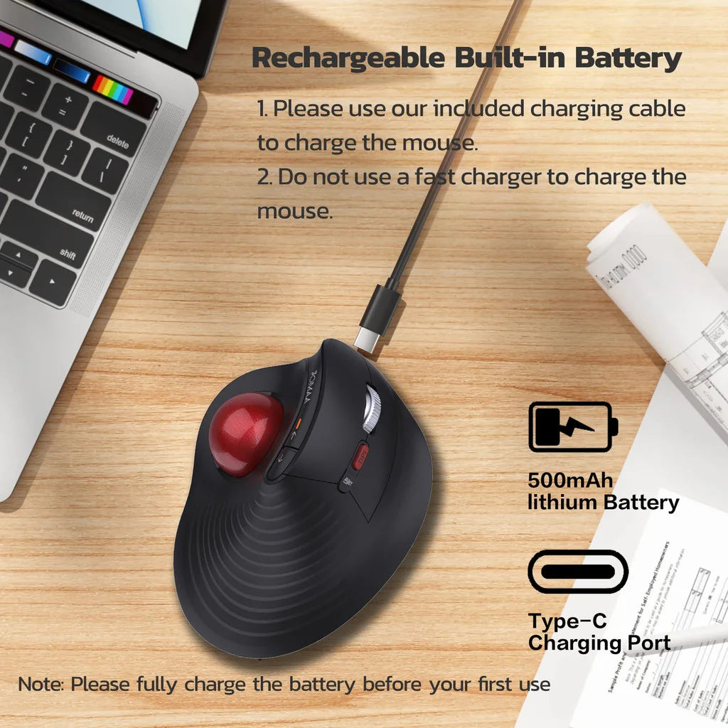 CowLost | product_id-jomaa-wireless-bluetooth-rechargeable-ergonomic-trackball-mouse-with-silent-click-and-speed-roller |6