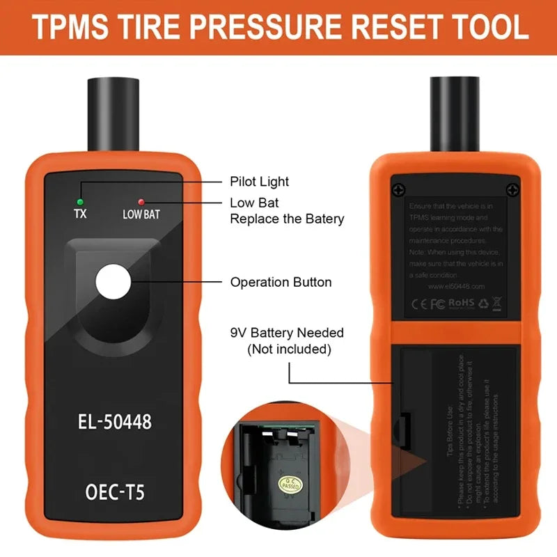 CowLost | electric-vehicle-ev-parts-accessories-tire-pressure-reset-el-50448-tpms-for-general-cars |3
