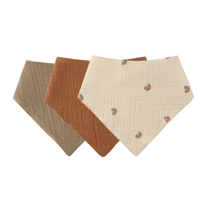 CowLost | 3pcs-5pcs-muslin-bibs-baby-face-towel-wash-cloth-drooling |21
