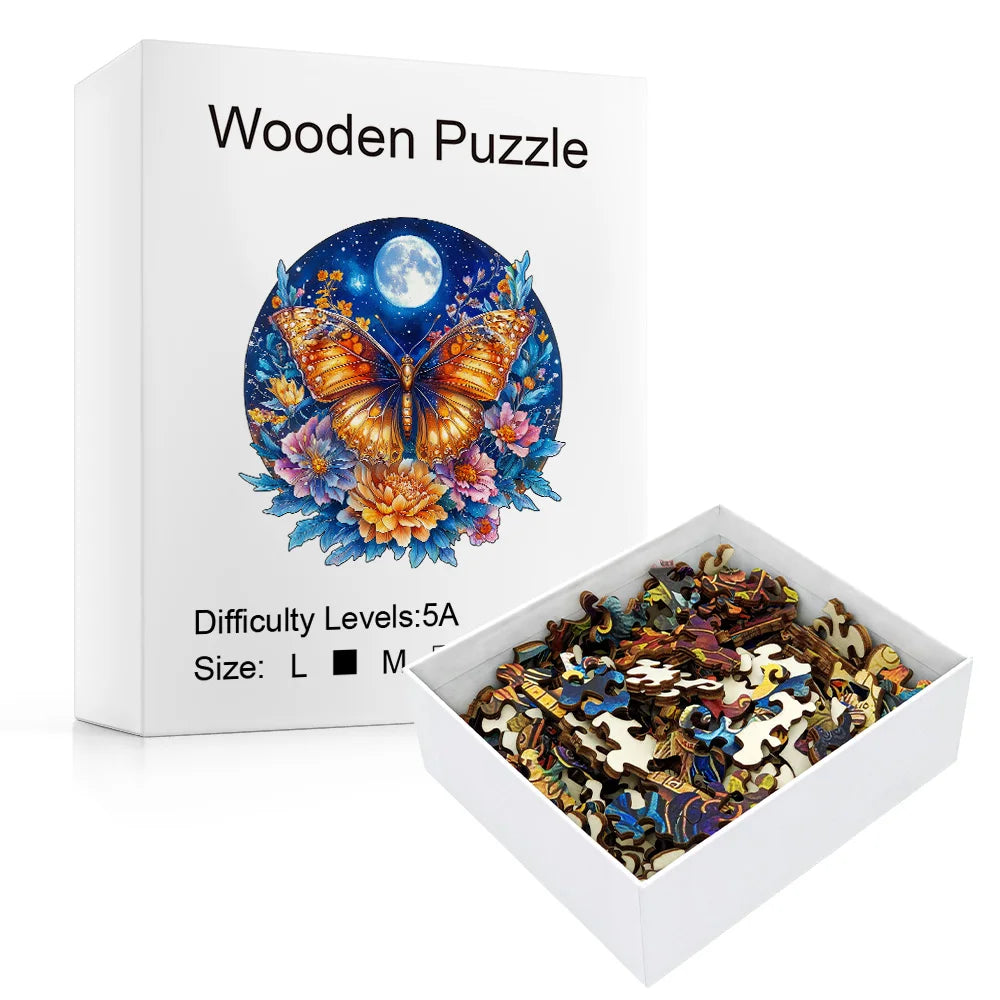 CowLost | wooden-puzzles-for-adults-colorful-butterfly-jigsaw-puzzles-unique-shapes-pieces-insects-puzzles-fabulous-gift-for-kids-and-adu |4