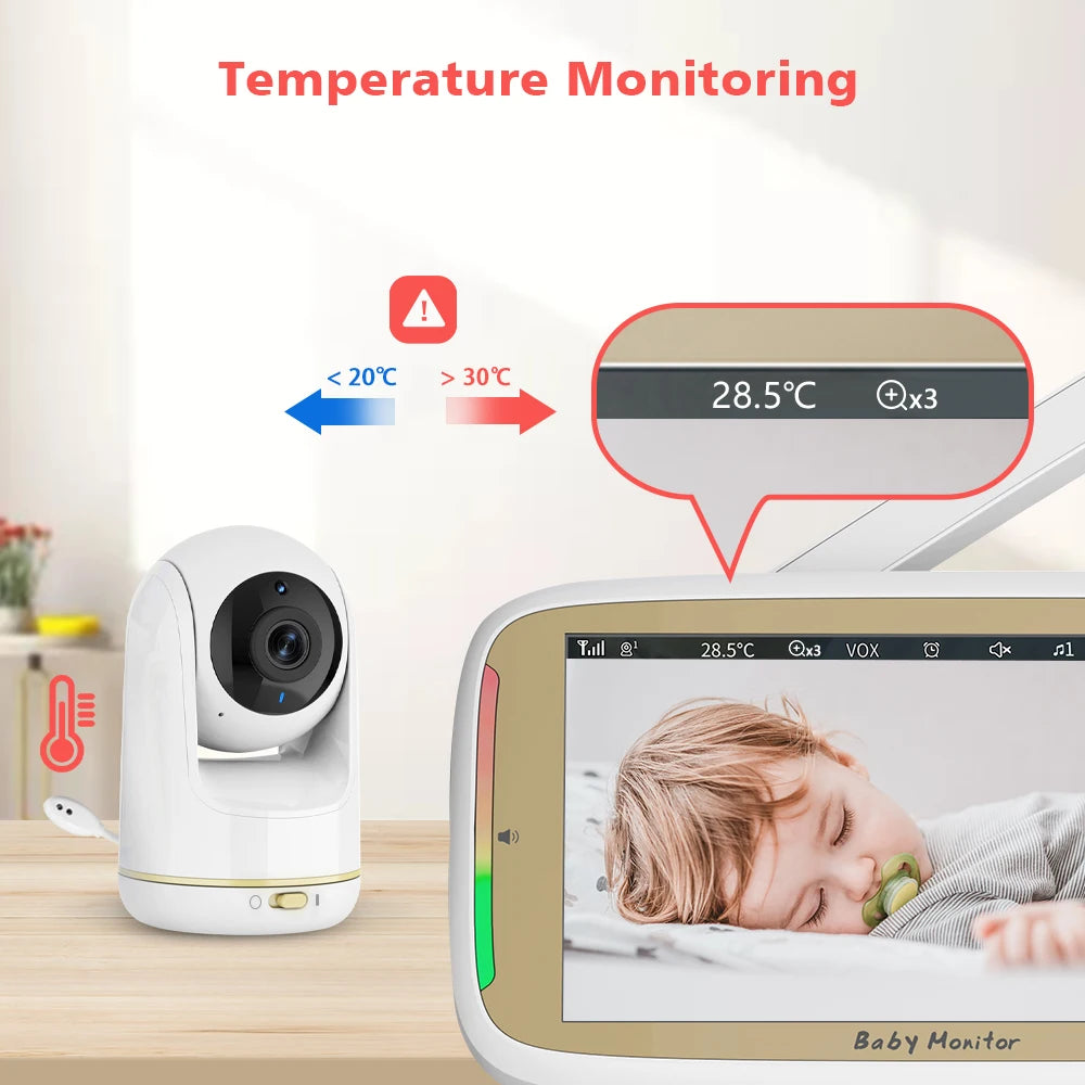 CowLost | 5-wireless-baby-monitor-3x-zoom-ptz-camera-feelbaby-app-and-full-color-ips-lcd-monitor-dual-control-security-camera-babysitter |11