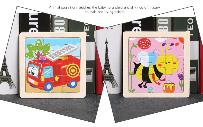 CowLost | fencing-barriers-11x11cm-3d-wooden-baby-puzzle-toy-educational-tangram |9