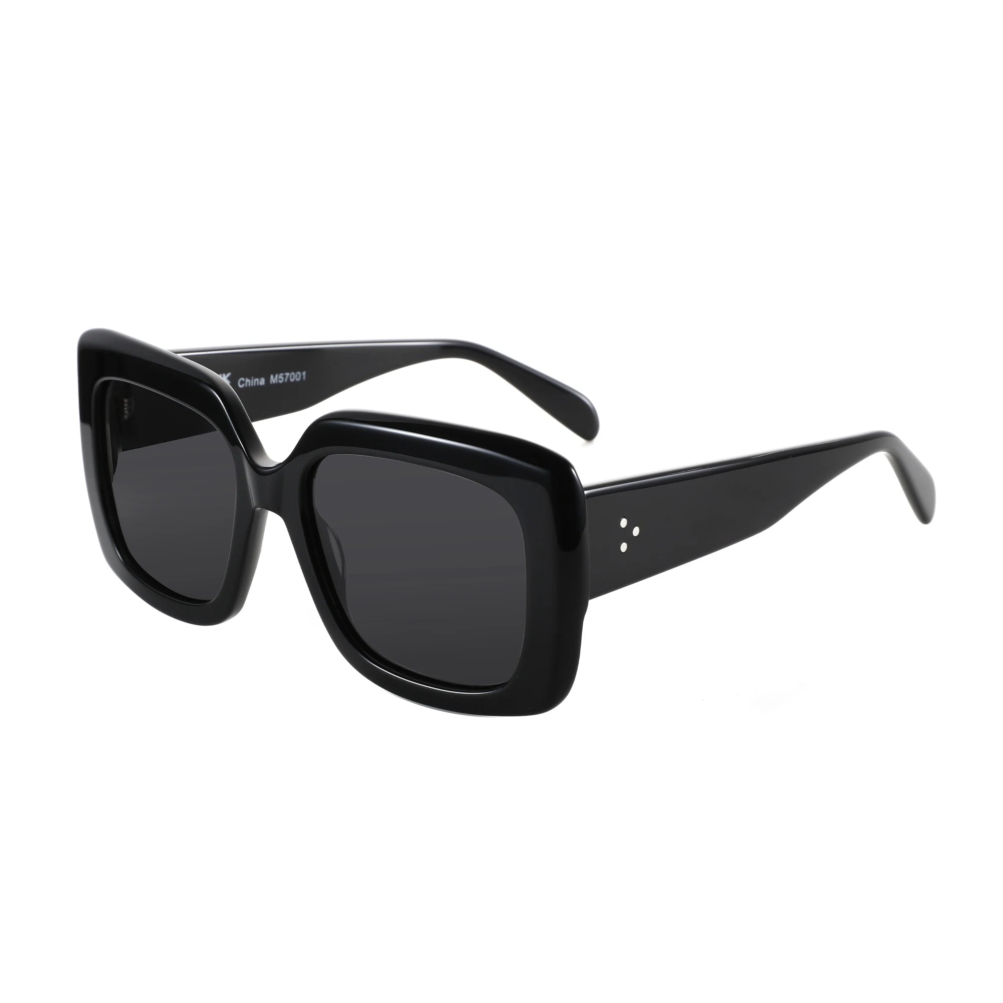 CowLost | zenottic-women-large-rectangle-polarized-sunglasses-thick-frame-uv400-protection |16