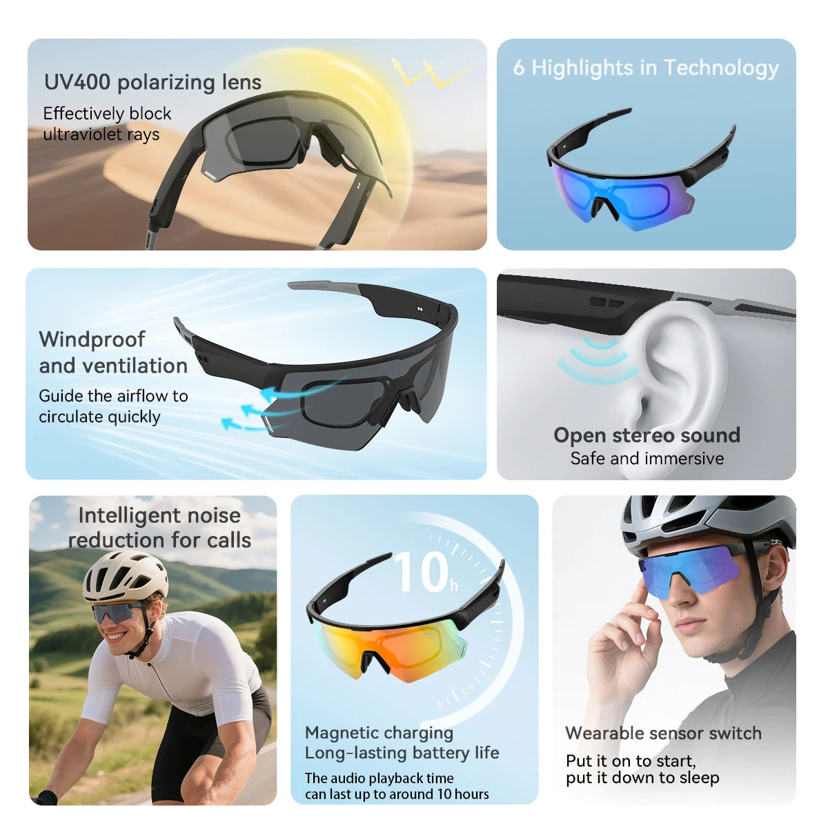 CowLost | blackview-smart-glasses-bluetooth-call-audio-music-player |2
