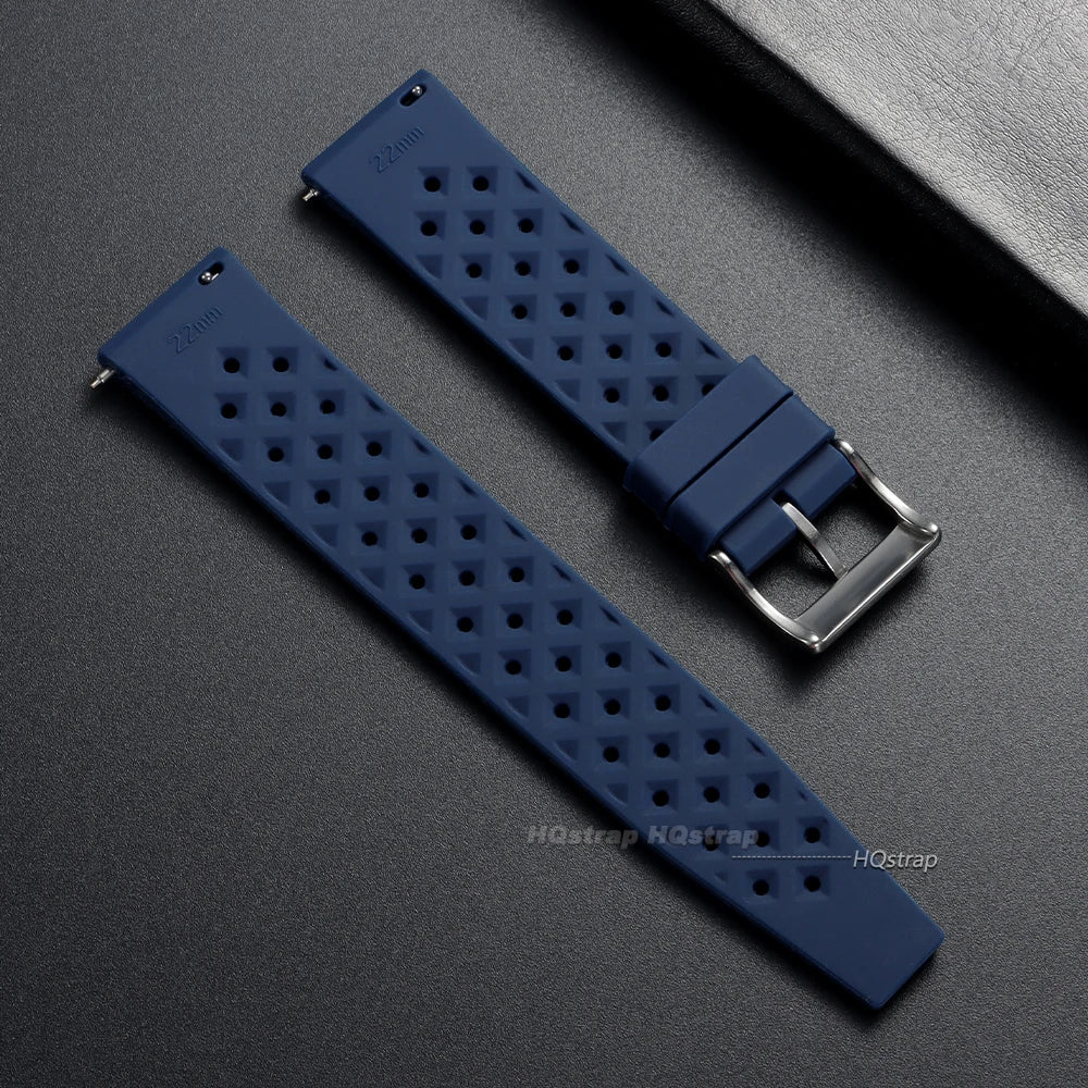 Universal Silicone Quick Release Watch Band for Seiko Omega 18mm 20mm 22mm