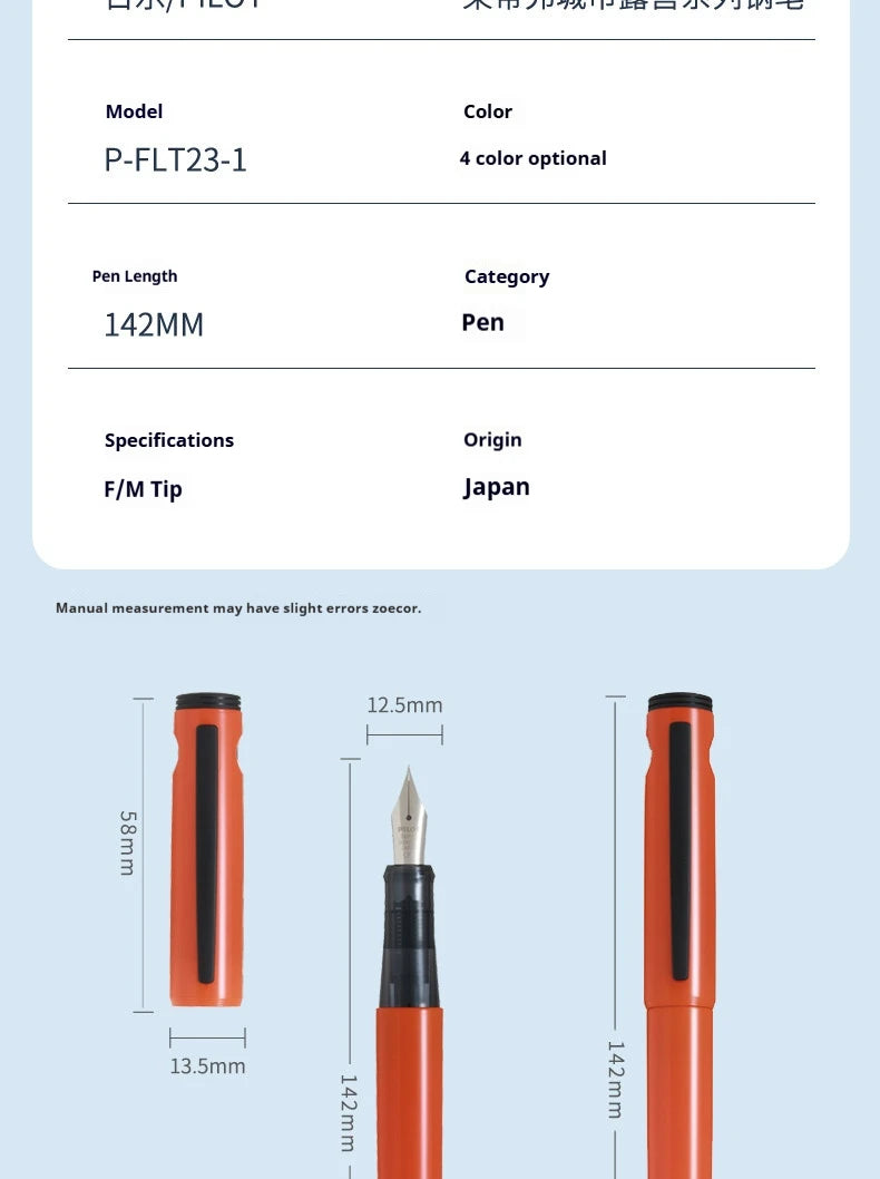 CowLost | product_id-pilot-lightive-p-flt23-1-urban-camping-fountain-pen-stainless-steel-tip-f-m-modern-design-for-journaling-calligraphy |9