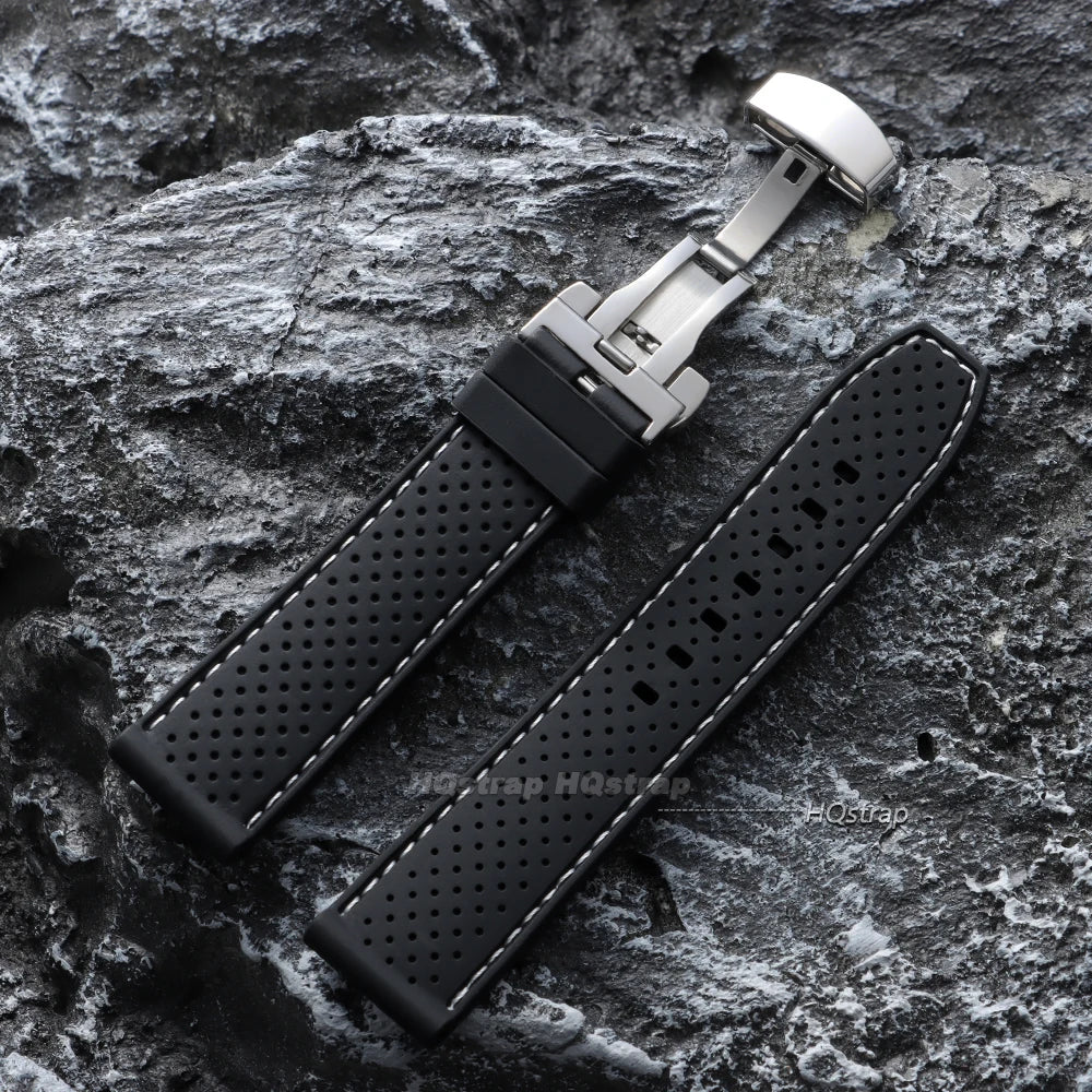 CowLost | product_id-premium-silicone-watch-band-20mm-22mm-soft-waterproof-breathable-strap-with-butterfly-buckle |20