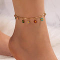 CowLost | bohemian-colorful-turkish-eyes-anklets-for-women-butterfly-flower-zircon-shell-cat-ankle-bracelet-summer-beach-foot-leg-jewelry-1 |25