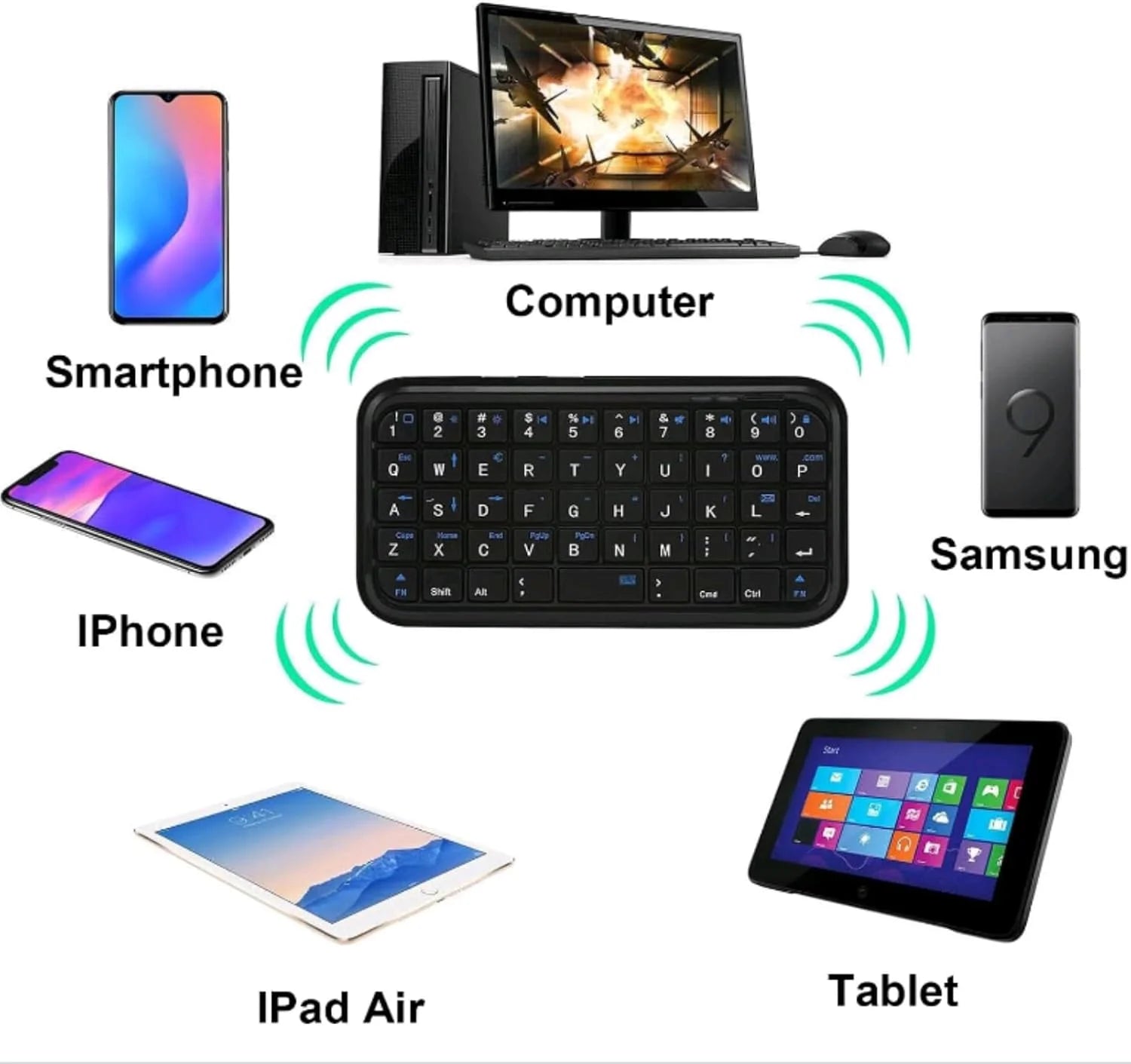 CowLost | product_id-jomaa-mini-49-key-bluetooth-3-0-wireless-rechargeable-keyboard |5