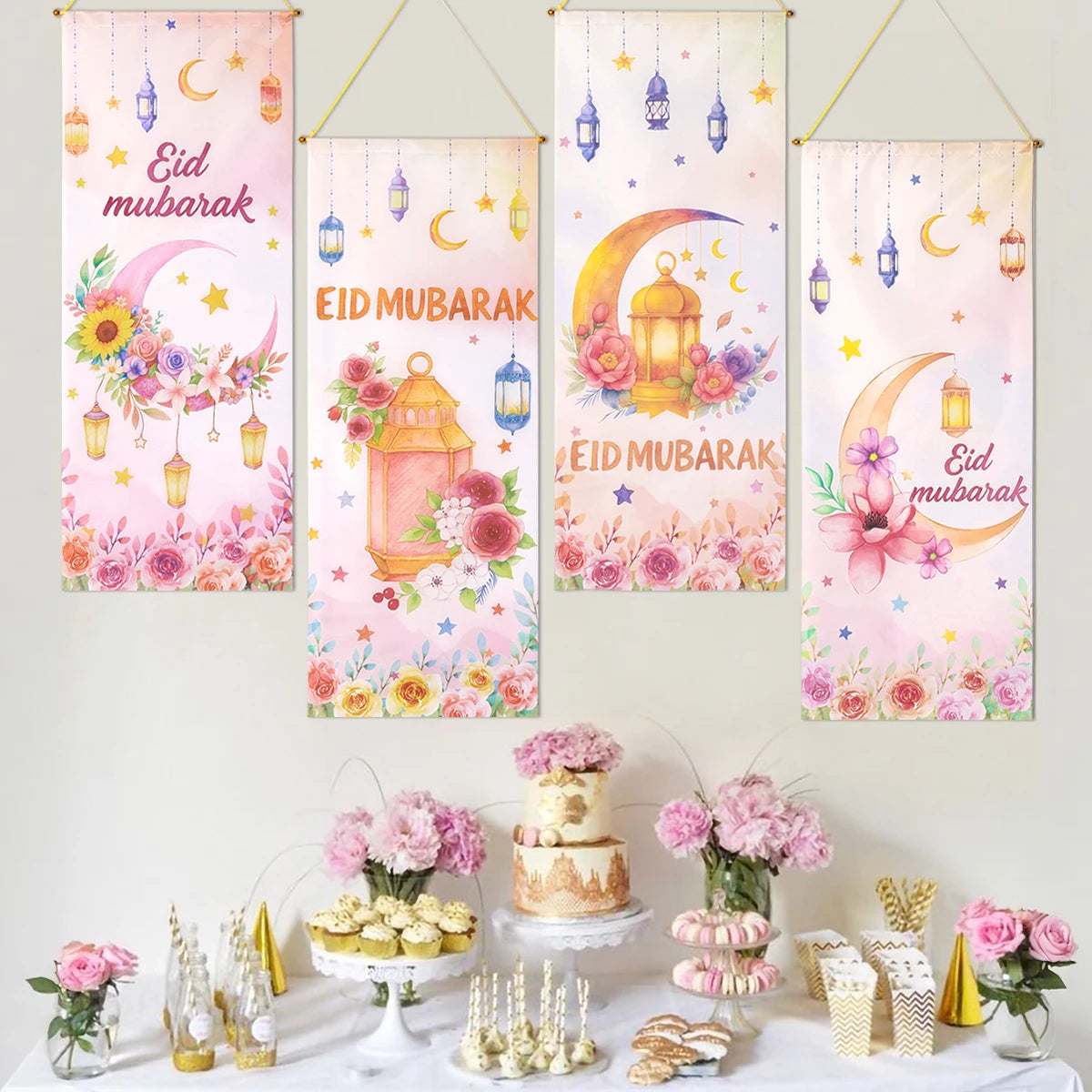 CowLost | ramadan-kareem-hanging-flag-ramadan-decoration |2