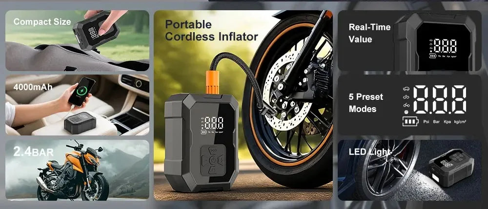 CowLost | motorcycle-tires-product_id-yiju-portable-wireless-air-compressor-pump-for-car-motorcycle-bicycle-and-ball-inflation |7