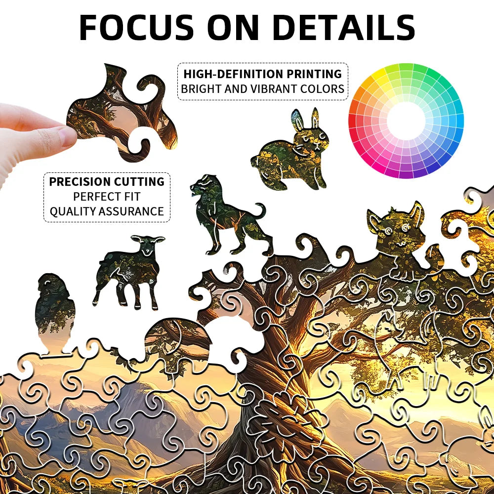CowLost | product_id-heart-shaped-wooden-3d-puzzle-with-animal-shapes-in-luxury-gift-box |6