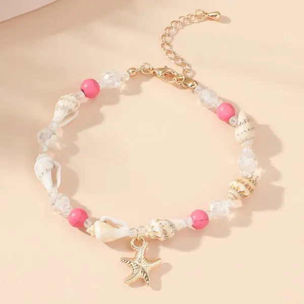 CowLost | bohemian-beach-sea-shell-conch-starfish-bracelet-for-women-girl-fashion-adjustable-beaded-bangles-summer-party-jewelry-gifts |13
