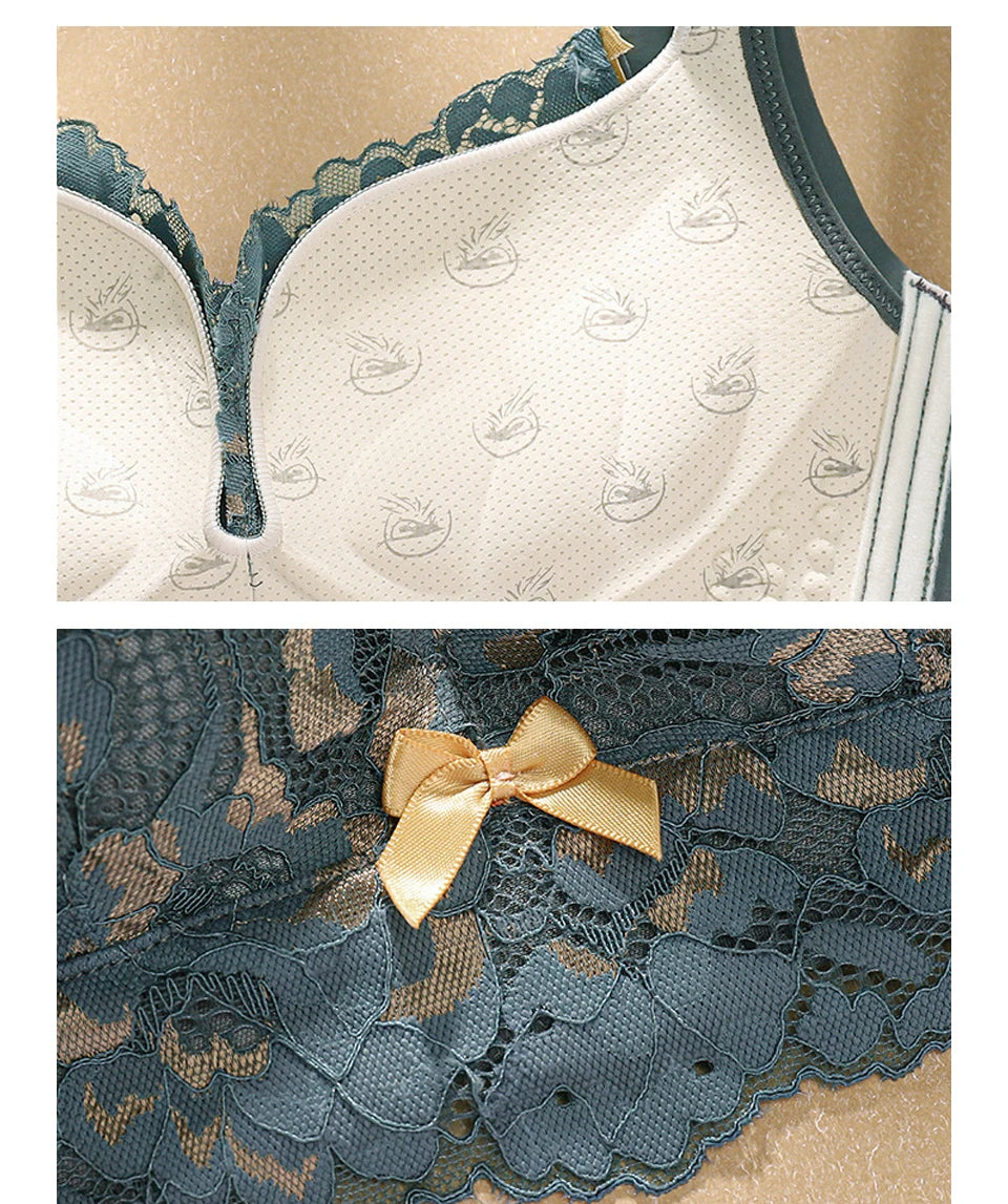 CowLost | product_id-fallsweet-wireless-plus-size-seamless-lace-push-up-bra |8