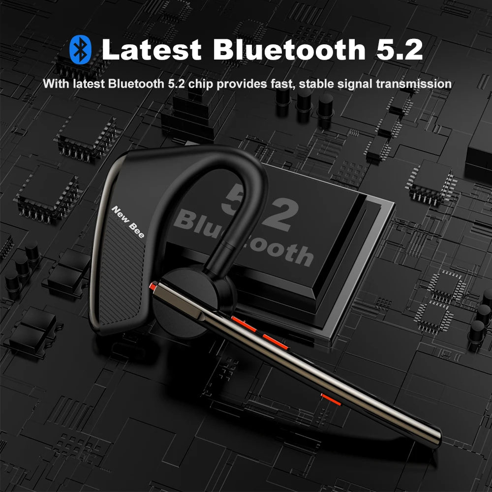 CowLost | new-bee-m50-bluetooth-headset-wireless-earpiece-earphones-24-hrs-talk-time-v5-2 |10