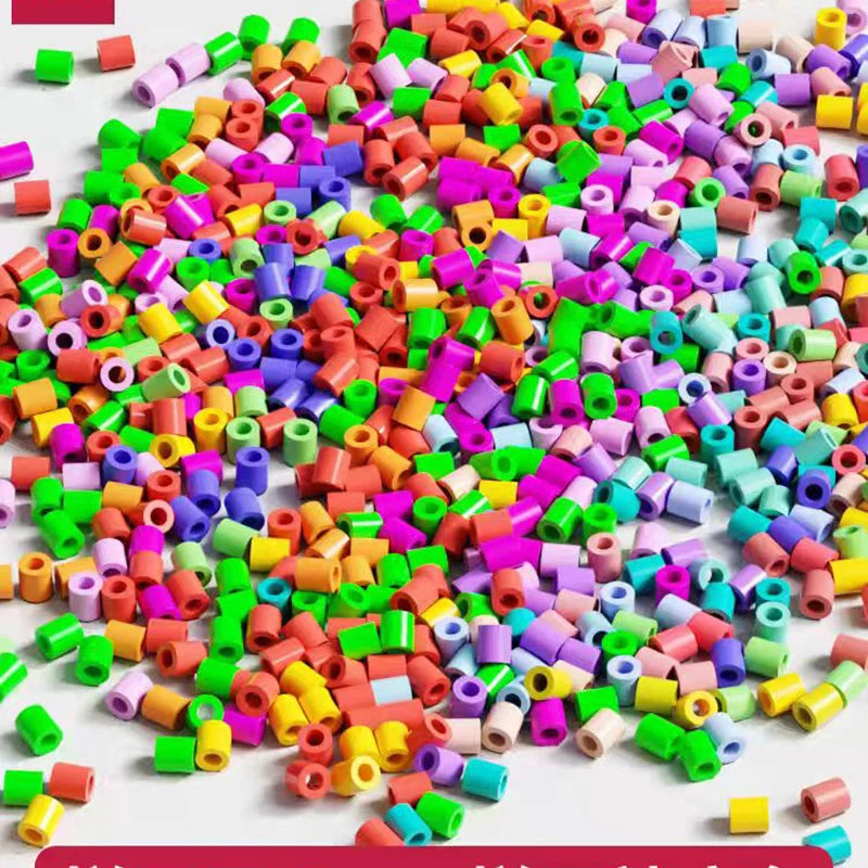 500pcs 5.0mm Perler Fuse Beads DIY 3D Puzzle Educational Toy Kit