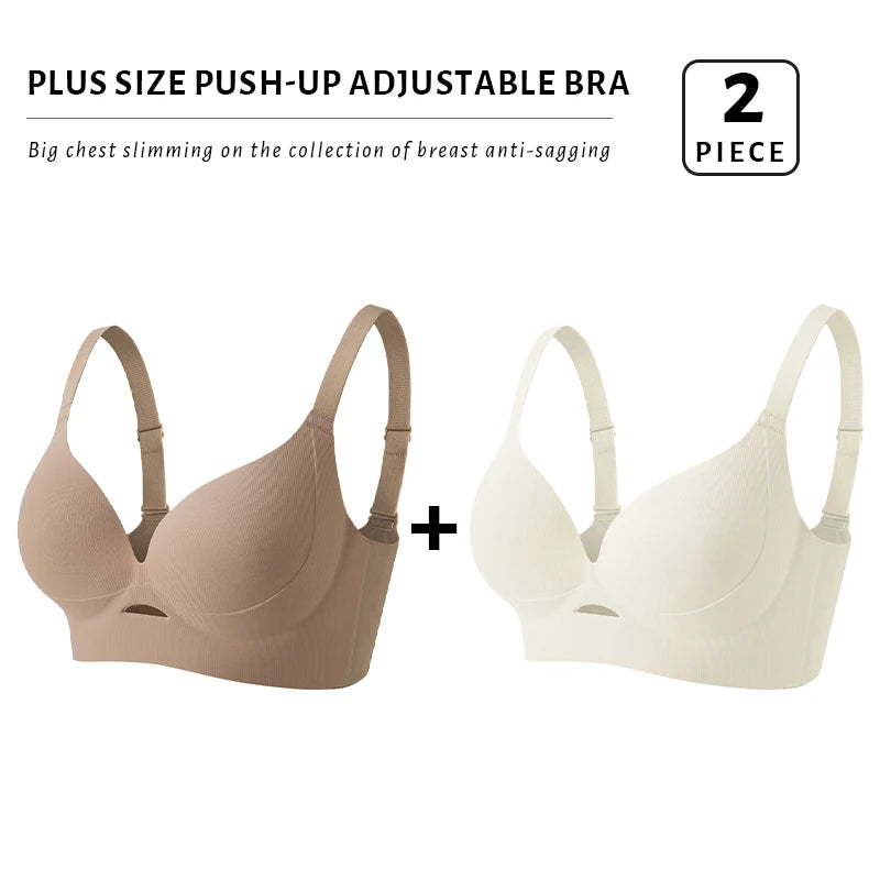 CowLost | product_id-fallsweet-plus-size-wireless-seamless-push-up-bra-with-thin-hollow-out-cups |15