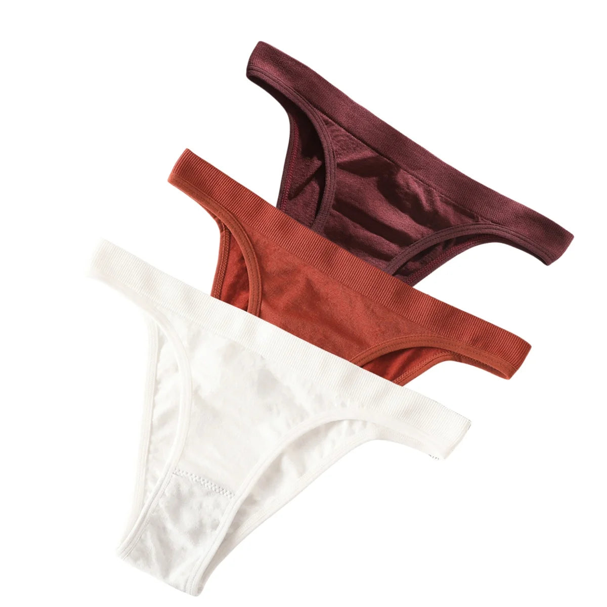 CowLost | product_id-3pcs-women-s-high-rise-seamless-brazilian-stretch-panties-m-l |29