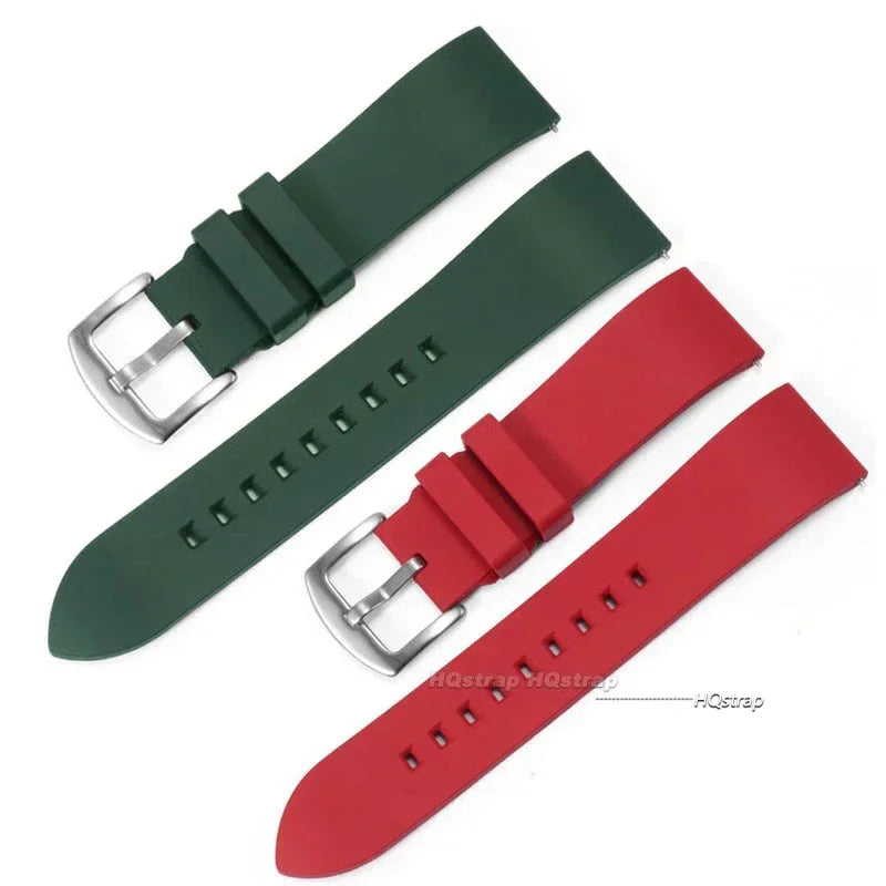 CowLost | product_id-quick-release-silicone-sports-watch-strap-18-24mm-black-green-orange-blue |3