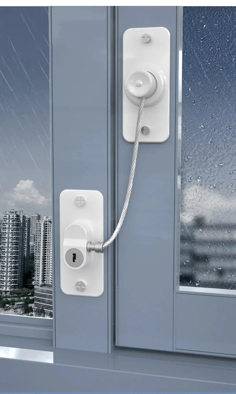 CowLost | home-baby-safety-refrigerator-locks-anti-fall-limit-windows-lock |8