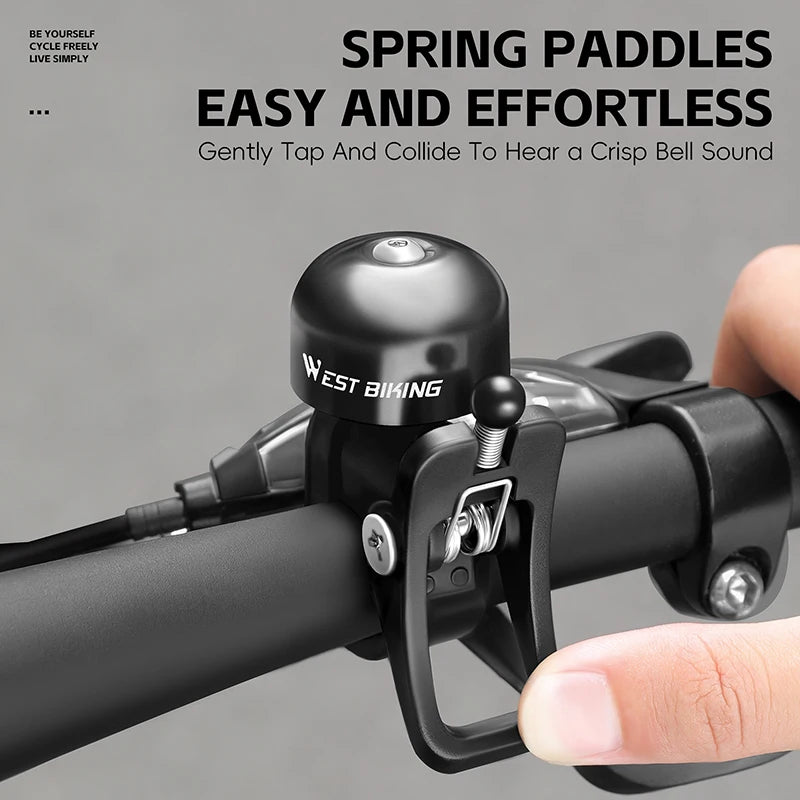 CowLost | west-biking-retro-bicycle-bell-mini-bicycle-handlebar-bell-aluminum-alloy-bike-horn-cycling-alarm-mtb-road |2