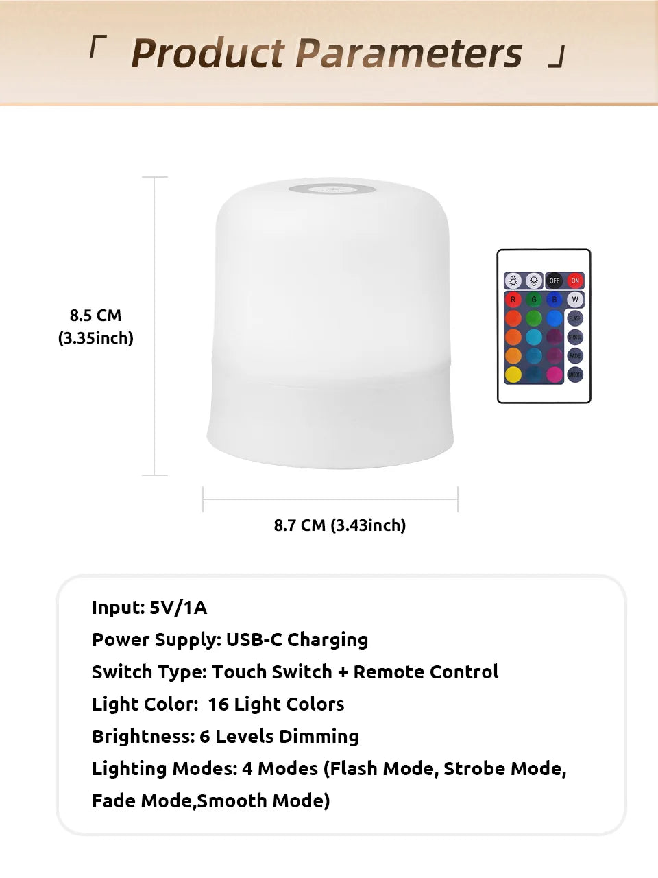 CowLost | product_id-ggbingo-rechargeable-touch-rgb-dimmable-night-light-with-remote-for-bedroom-and-living-room |17