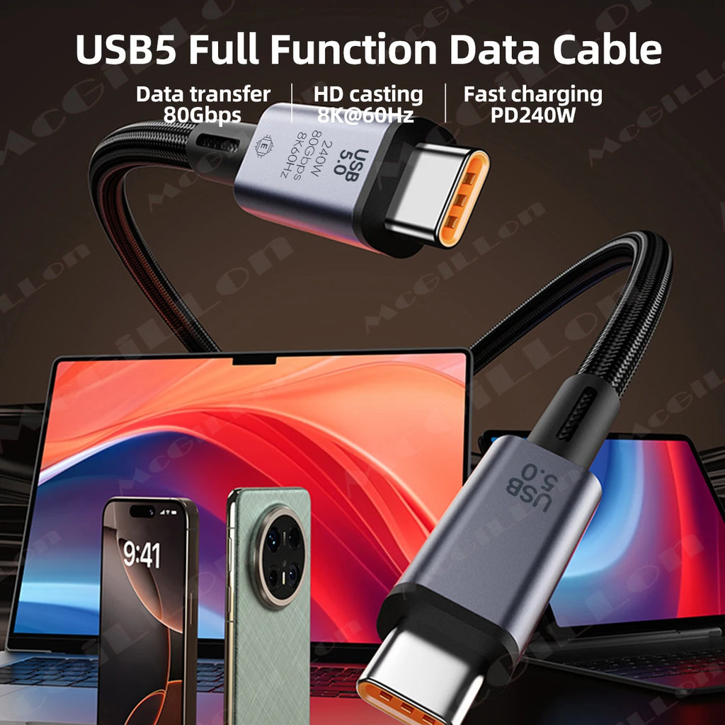 CowLost | product_id-usb-5-type-c-to-c-cable-80gbps-240w-fast-charging-thunderbolt-5-4-data-transfer-cable-for-laptop |7