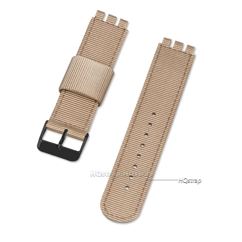 CowLost | product_id-nylon-leather-replacement-wrist-strap-for-swatch-canvas-watchband-17mm-19mm-20mm-unisex |14