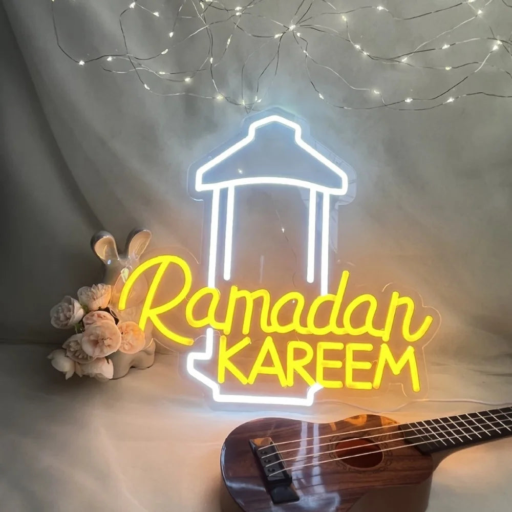 CowLost | ramadan-mosque-neon-lights-eid-mubarak-led-night-light-wall-backdrop-decor |1