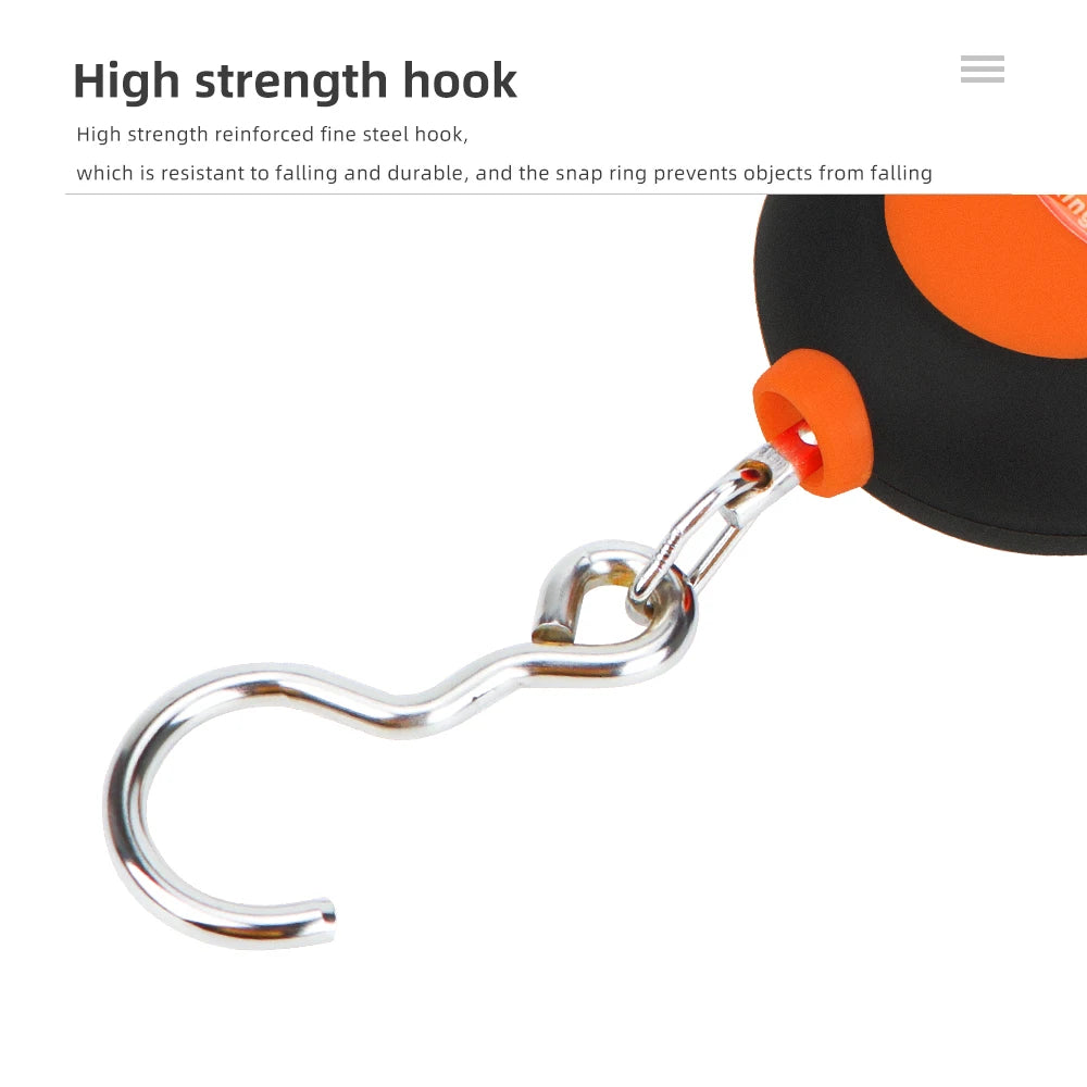 50KG Digital Portable Hanging Fishing Scale LCD Waterproof Non-Slip Handle 10g Accuracy