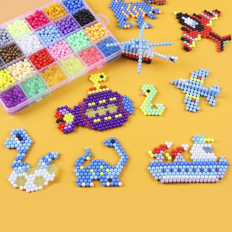 300pcs DIY Water Spray Beads 36 Colors Refill Crystal Puzzle Toy Set