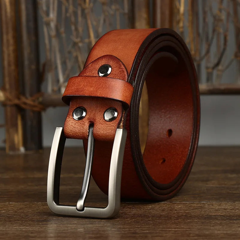 CowLost | 3-8cm-genuine-leather-for-mens-high-quality-buckle-jeans-cowskin-casual-belts |15