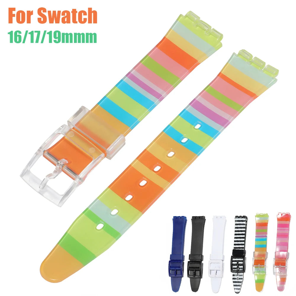CowLost | product_id-silicone-rubber-jelly-watch-strap-16mm-19mm-replacement-for-swatch-women-sport-wristband |1