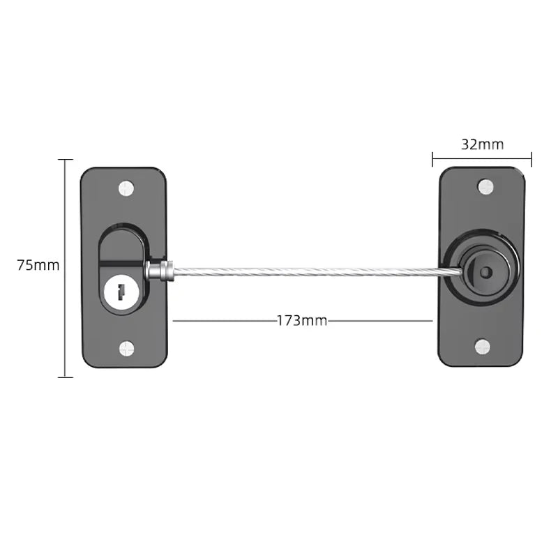 CowLost | home-baby-safety-refrigerator-locks-anti-fall-limit-windows-lock |13