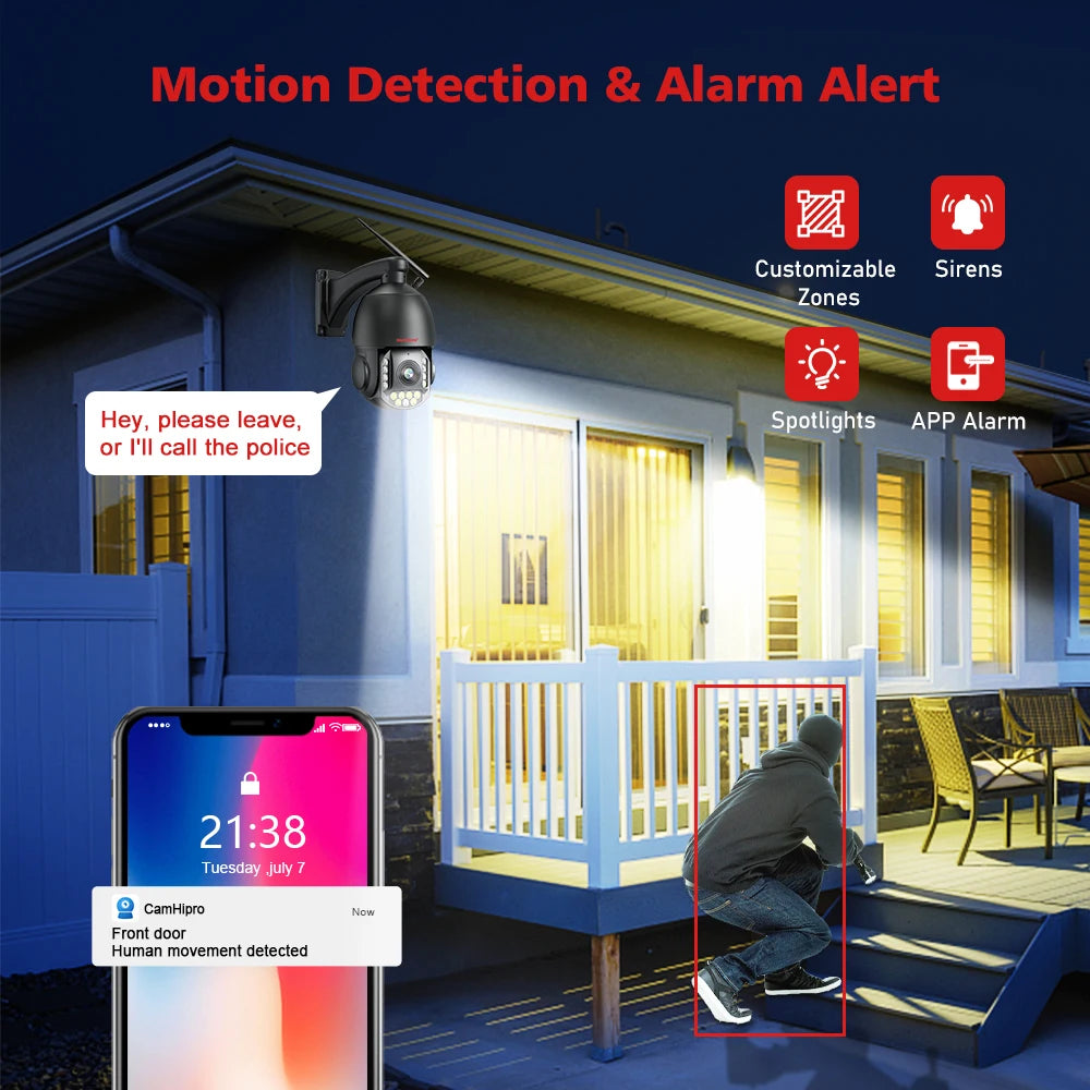 CowLost | 4k-8mp-surveillance-camera-wifi-4g-sim-card-poe-30x-zoom-ptz-ai-humanoid-tracking-ir-100m-outdoor-speed-dome-security-camera |12
