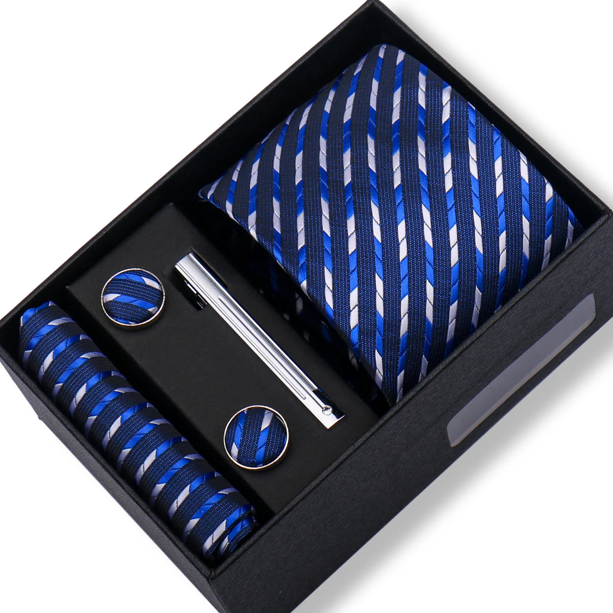 CowLost | tie-men-with-box-top-quality-business-ties-hanky-cufflink-set |95