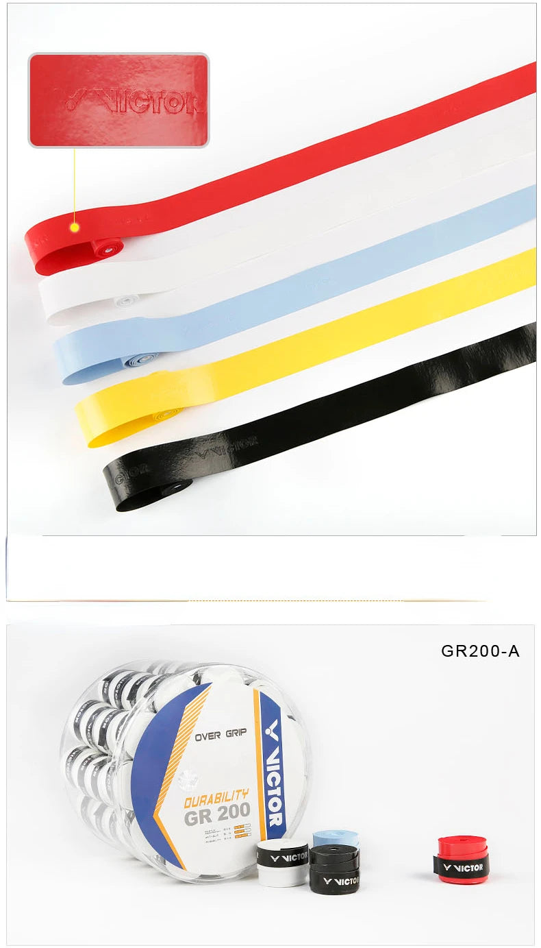 CowLost | sporting-goods-10pcs-victor-original-hand-glue-sweat-absorbent-non-slip-badminton-racket-strap-gr200 |9