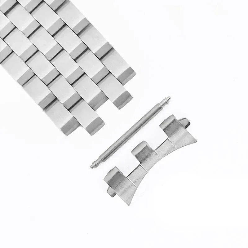 CowLost | product_id-stainless-steel-flat-curved-end-strap-connector-for-seiko-skx007-skx009-18-22mm-jubilee-oyster-bracelet |2