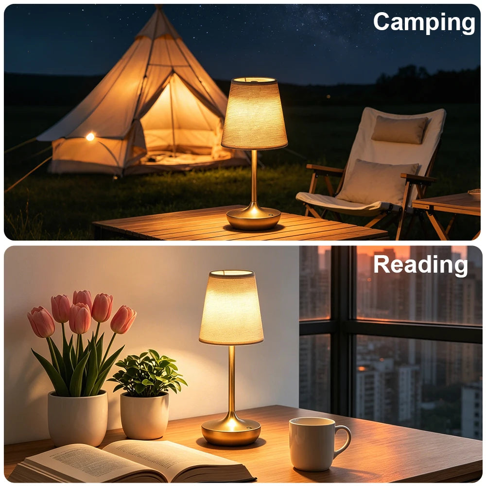 CowLost | product_id-rechargeable-dimmable-led-table-lamp-with-usb-and-fabric-shade-for-bedroom-bedside |10