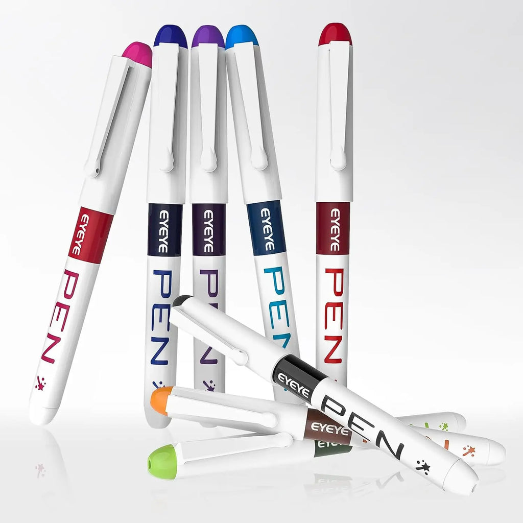 CowLost | pens-product_id-disposable-straight-fountain-pens-with-quick-drying-ink-smooth-multicolor-writing-set |8