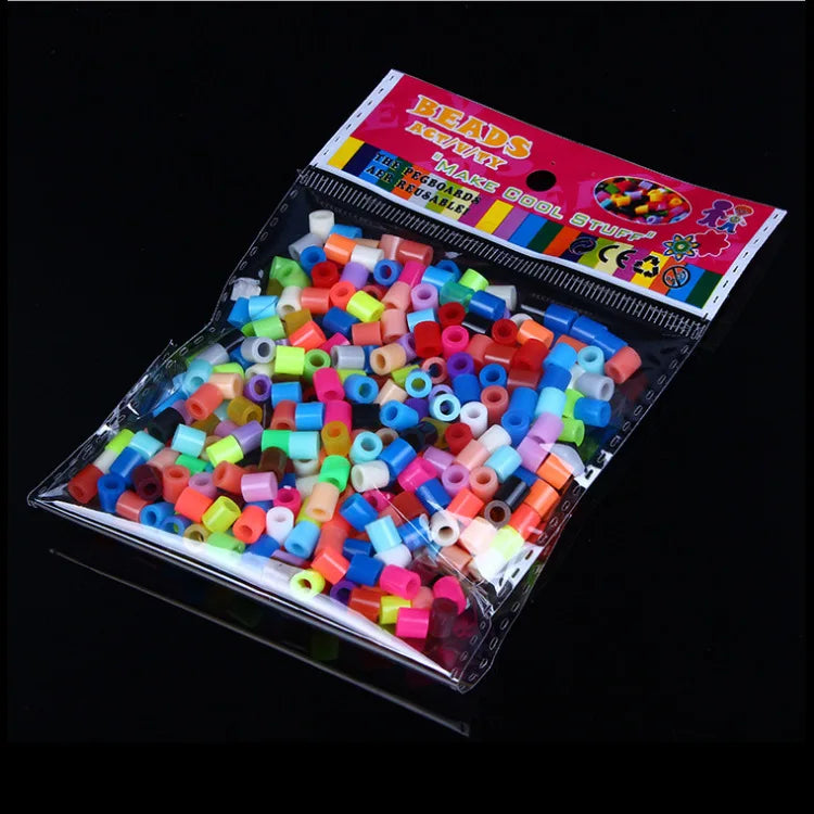 500pcs 5.0mm Perler Fuse Beads DIY 3D Puzzle Educational Toy Kit
