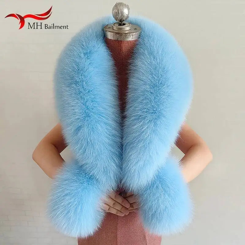 CowLost | winter-natural-fox-fur-scarf-and-cuff-set |1
