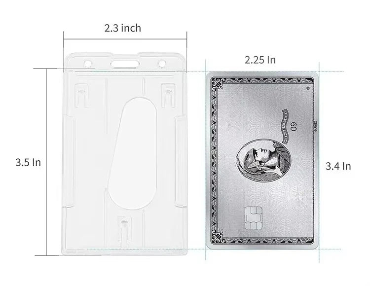 1 Pcs Aluminum Alloy Card Cover Case Bank Business Work Card Holder