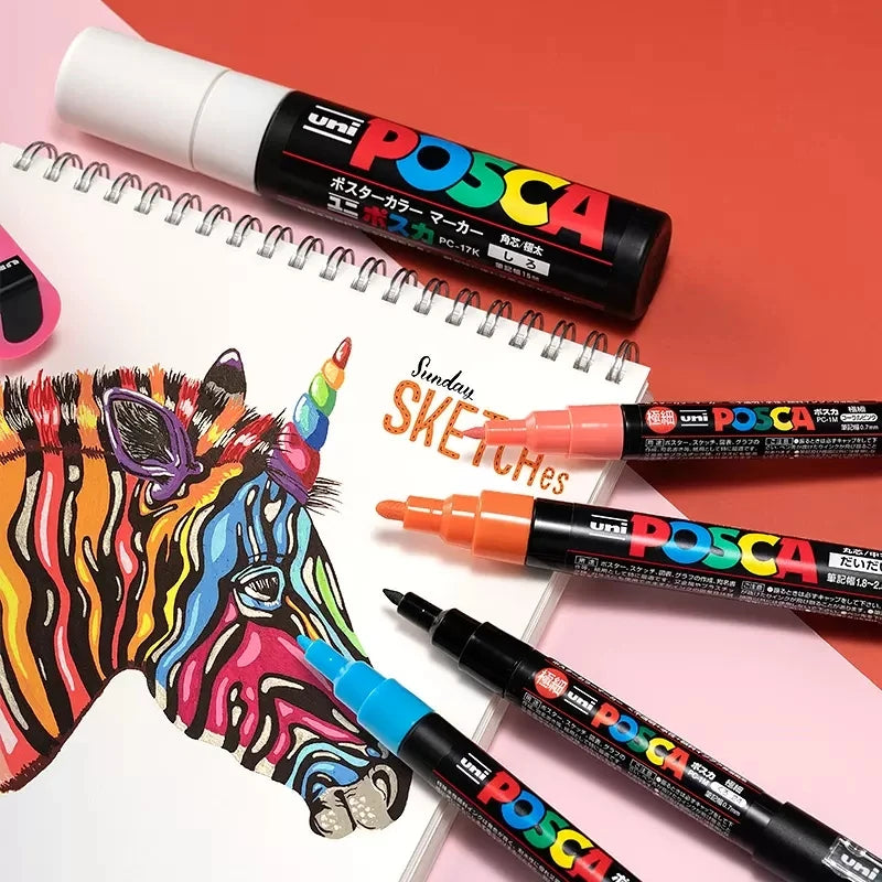 CowLost | product_id-uni-posca-pc-1m-fineliner-marker-pen-0-7mm-permanent-acrylic-paint-water-based-ink-single-color |3