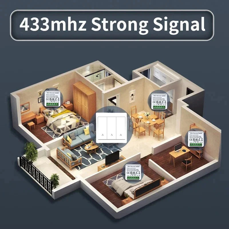 CowLost | wireless-receivers-product_id-rf433mhz-wireless-1-3-gang-wall-light-switch-panel-with-16a-relay-receiver-for-led-lamps |2
