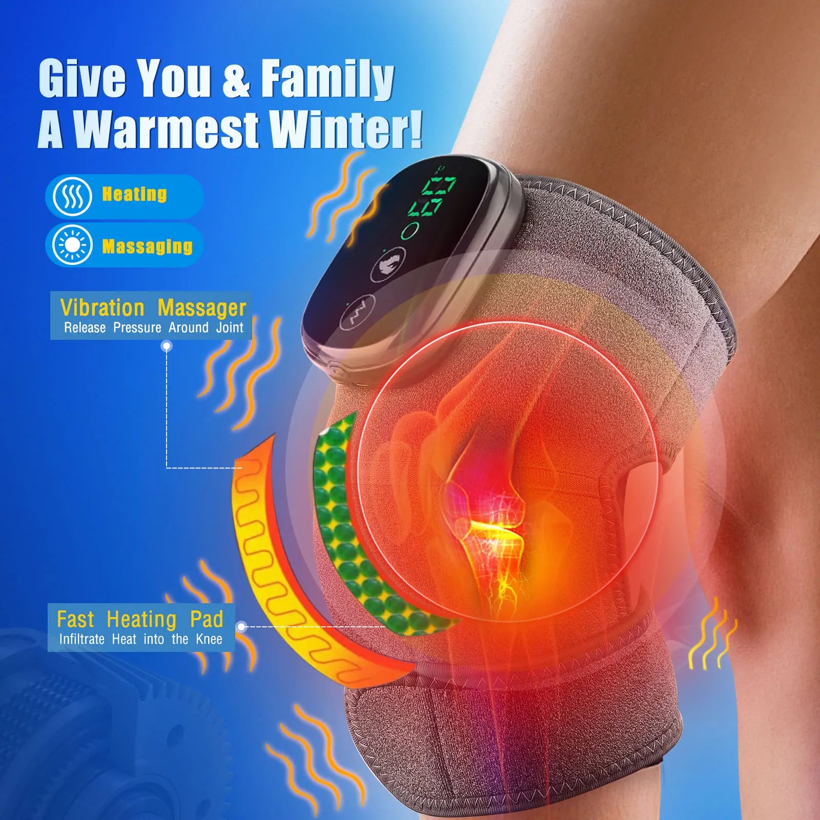 CowLost | eletric-heating-knee-massage-device-vibration-knee-pads-for-shoulder-elbow-joint |4