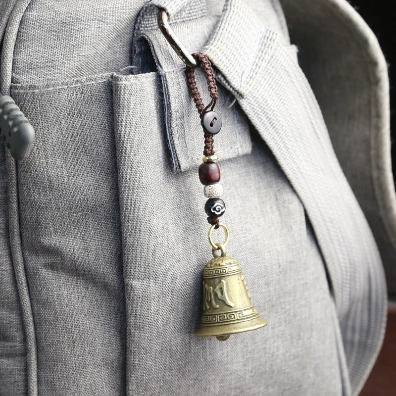 CowLost | product_id-vintage-tibetan-buddhist-mantra-bell-keychain-pendant-handcrafted-rope-car-ornament-gift |4
