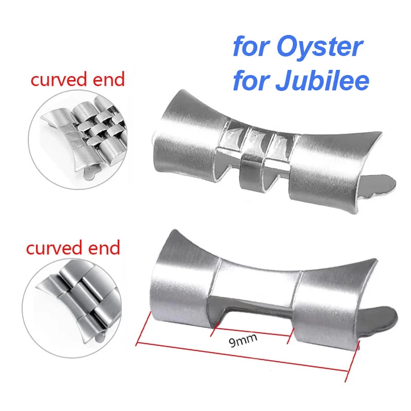 CowLost | product_id-stainless-steel-flat-curved-end-strap-connector-for-seiko-skx007-skx009-18-22mm-jubilee-oyster-bracelet |1